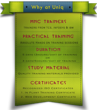 InPlant Training in Chennai for IT Badge